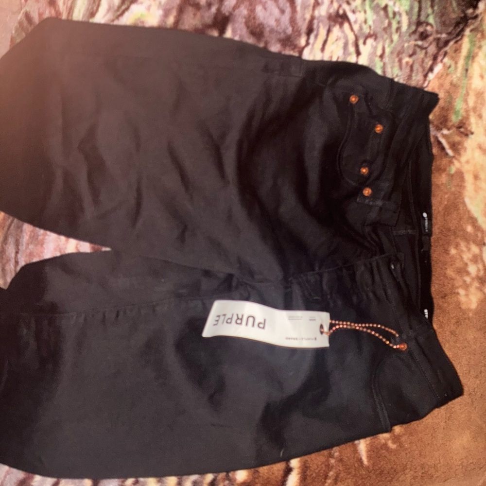 PURPLE Men's Skinny Black Jeans